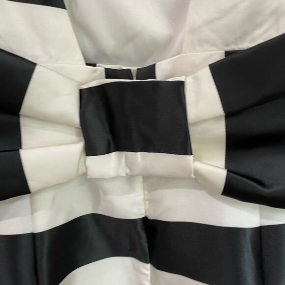 ASOS Black And Ivory Striped Posh Pencil Dress Size 6 NWT - Picture 9 of 13